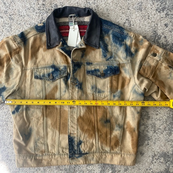 Guess USA - Bleached Denim Trucker Jacket Acid Savas Wash - Picture 9 of 9